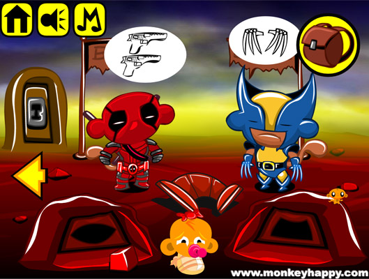 Tìm kiếm vật phẩm cho hai anh hùng.