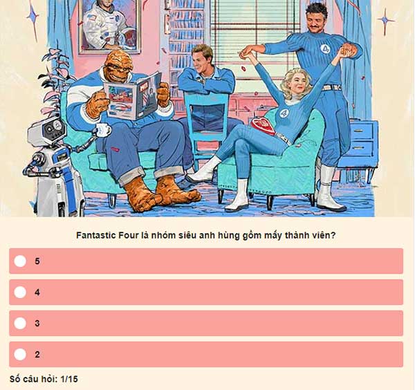Tham gia ngay để chứng minh bạn là một fan thực thụ của Fantastic Four