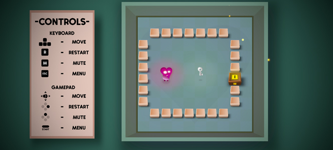 Khám phá hầm ngục và tìm cách đưa chìa khóa mở được cánh cửa.