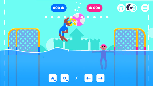 Đưa bóng vào lưới đối thủ để ghi điểm.