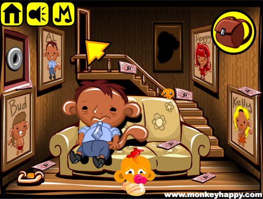 Chơi game Chú khỉ buồn: Khỉ tan làm - GameVui.vn