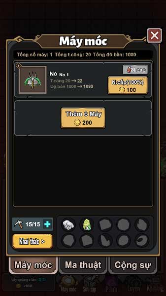 Xây dựng các loại máy móc, vũ khí