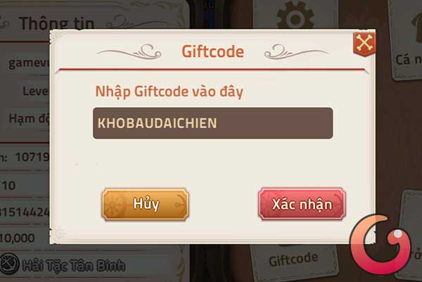 Nhập code