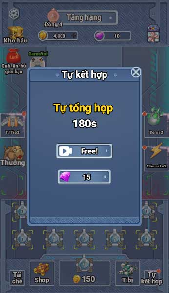 Xem video QC và nhận thêm thưởng