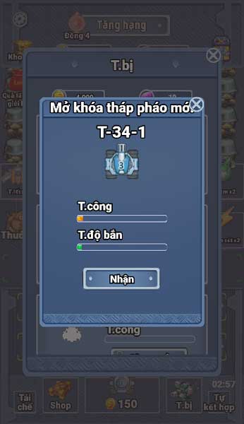 Kết hợp, hợp nhất tháp pháo