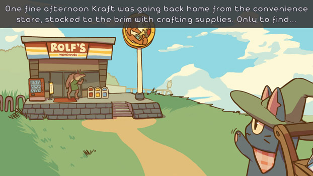 Chú mèo gặp quái vật trên đường về. Hãy giúp chú bạn nhé.