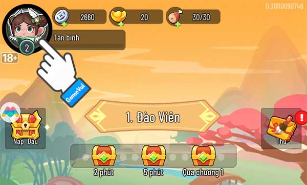 Chạm vào ảnh đại diện