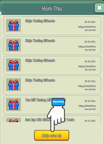Nhận toàn bộ