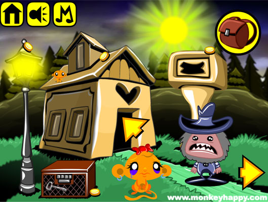 Chơi game Chú khỉ buồn: Khỉ tinh nghịch - GameVui.vn