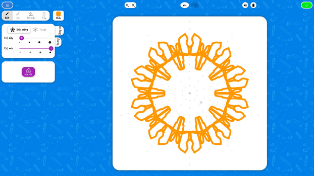 Thỏa sức sáng tạo.