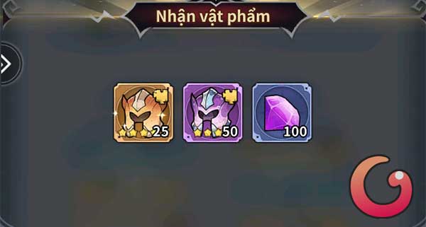 Phần thưởng đổi code