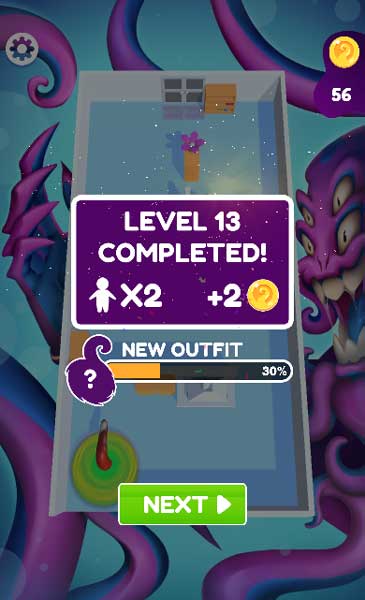 Bắt hết những con mồi để hoàn thành cấp độ