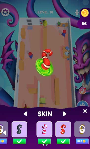 Mở khóa các loại Skin của quái vật xúc tu