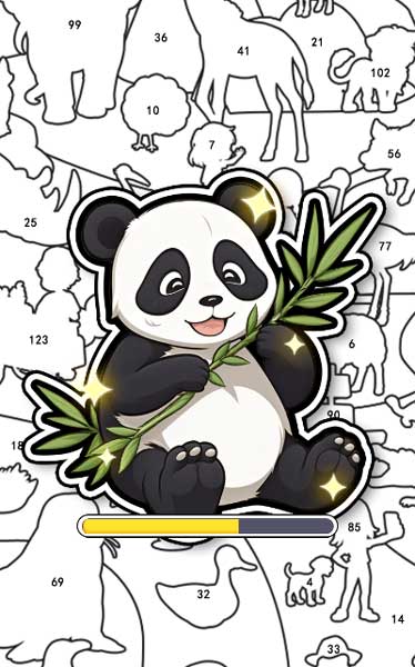 Chơi game Ghép hình theo số 2 - GameVui