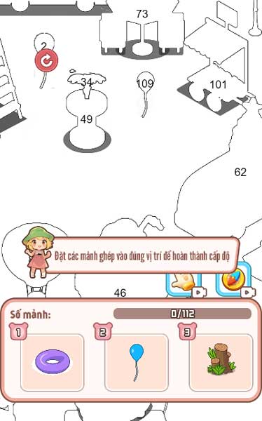 Thao thác chơi game rất đơn giản