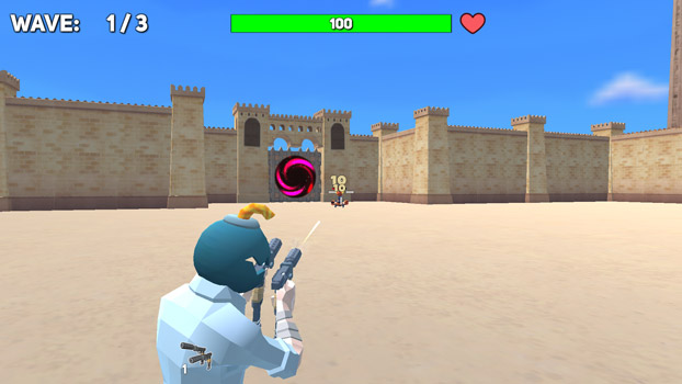 Bắn hạ tất cả các quái vật để vượt qua màn chơi.