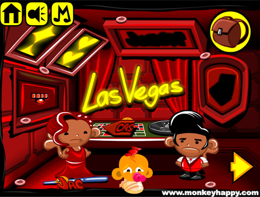 Chơi game Chú khỉ buồn: Las Vegas - GameVui.vn