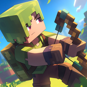 Cung thủ Minecraft 3D