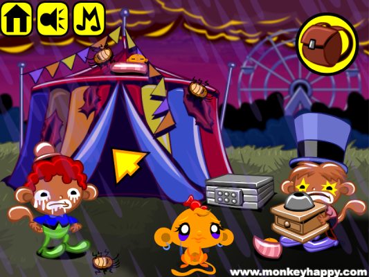 Chơi game Chú khỉ buồn: Rạp xiếc huyền bí - GameVui.vn