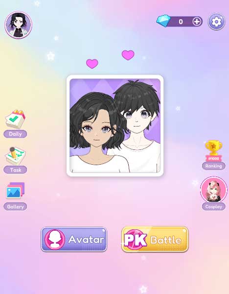 Chơi game Cặp đôi Anime - GameVui