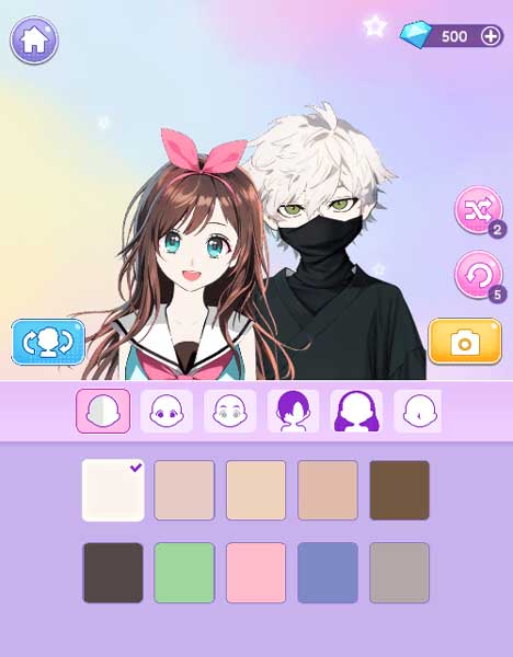 Tạo hình Avatar cho cặp đôi Anime