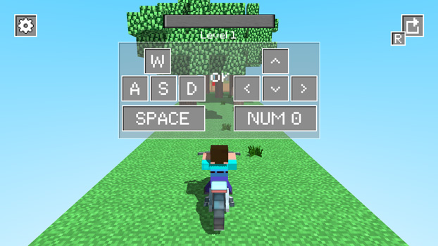 Chơi game Noob lái xe moto - GameVui.vn