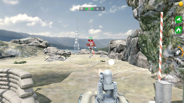 Bắn hạ tất cả kẻ địch để vượt qua màn chơi.