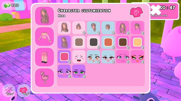 Khám phá thời trang thú vị trong game.