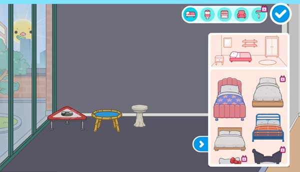 Thiết kế căn phòng với nhiều phụ kiện, nội thất phù hợp