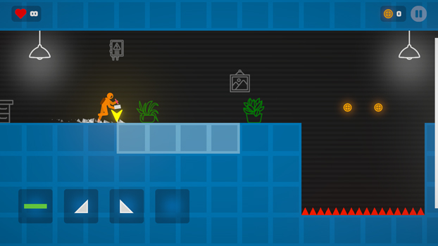 Xây dựng các khối để tạo đường đi.