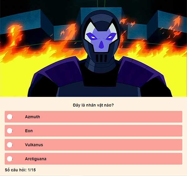 Xem bạn biết bao nhiêu về thế giới Ben 10.