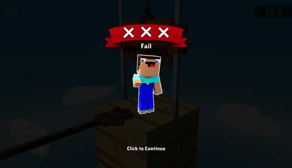 Thử thách sẽ thất bại nếu Noob chạm tay vào lưỡi dao