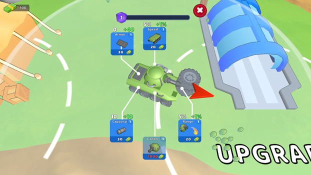 Nâng cấp xe tăng.