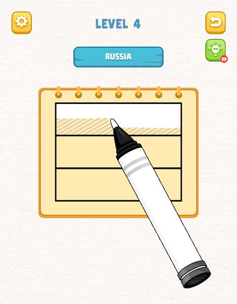 Chọn màu để lần lượt tô màu vào từng phần