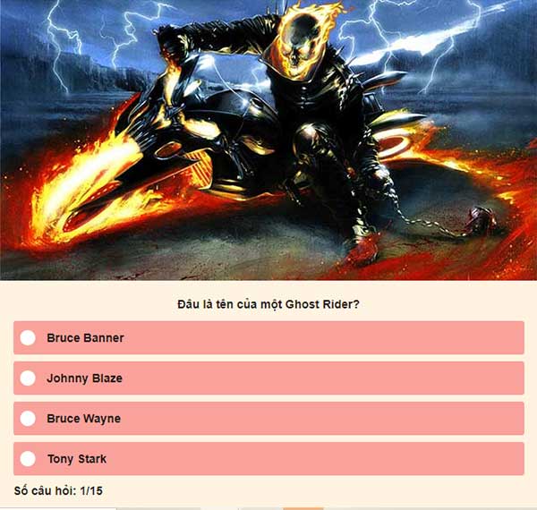 Liệu bạn có đủ kiến thức để trở thành một fan hâm mộ thực thụ của Ghost Rider?