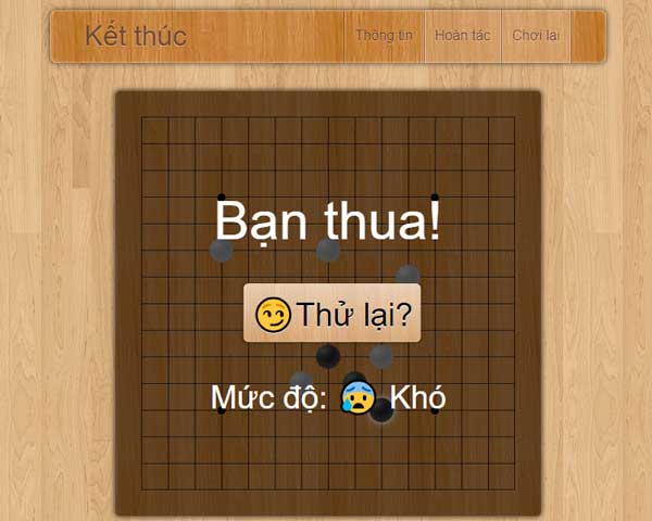 Thử lại game cờ caro