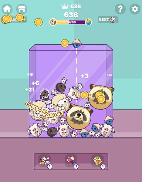 2 biểu tượng giống nhau sẽ kết hợp lại với nhau