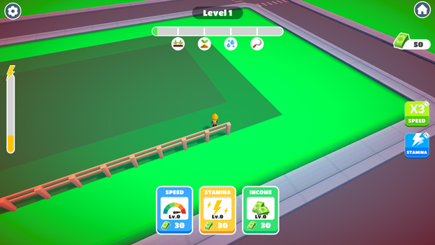 Nâng cấp các chỉ số để tăng tốc và tăng thu nhập.