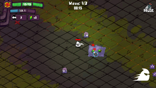 Bắn hạ các quái vật và kiếm kim cương rơi ra từ chúng.