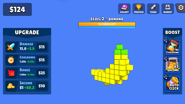 Nâng cấp các chỉ số của bạn giúp phá huỷ nhanh hơn.