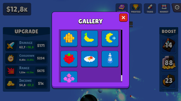 Có nhiều khối vuông với hình thù khác nhau đợi bạn khám phá.