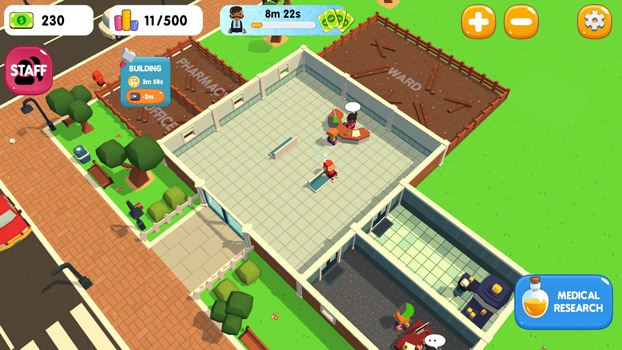 Kiếm thêm nhiều tiền và đưa bệnh viện của bạn trở nên to lớn.