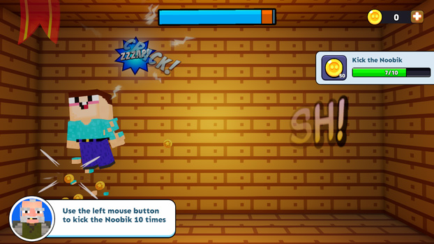 Tấn công noob để kiếm xu.