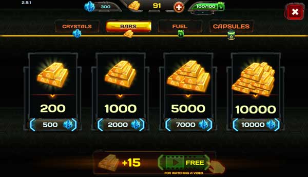 Rất nhiều vật phẩm nhận bằng cách xem video QC