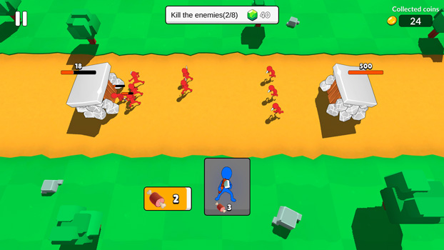 Chống lại sự tấn công đông đảo của kẻ thù.