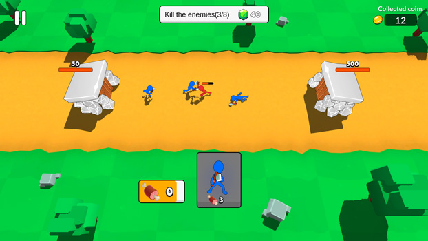 Chiêu mộ quân lính chống lại kẻ địch.