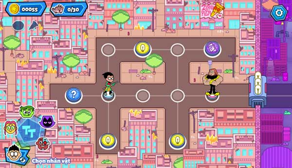 Đánh bại tất cả kẻ phản diện để bảo vệ thành phố Jump