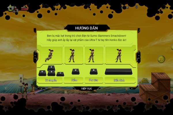 Hướng dẫn điều khiển nhân vật Ben 10 trong game