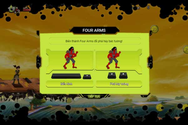 Khi có đủ năng lượng hãy biến thành các dạng Alien khác nhau để tận dụng sức mạnh vượt trội