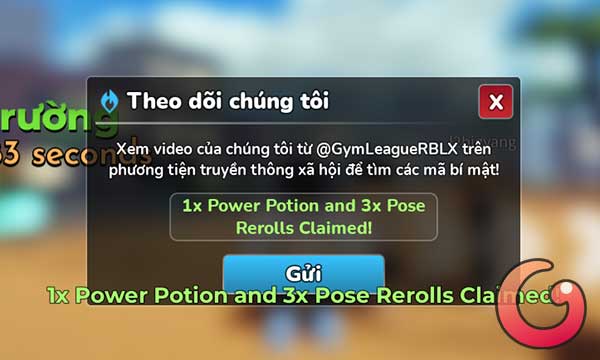 Phần thưởng đổi code